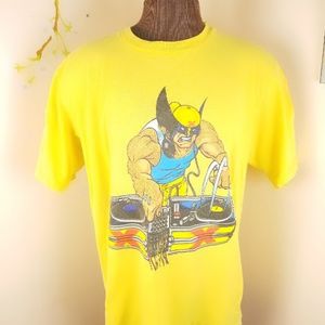 2001 Marvel DJ Wolverine T shirt